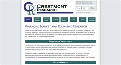 Desktop Screenshot of crestmontresearch.com